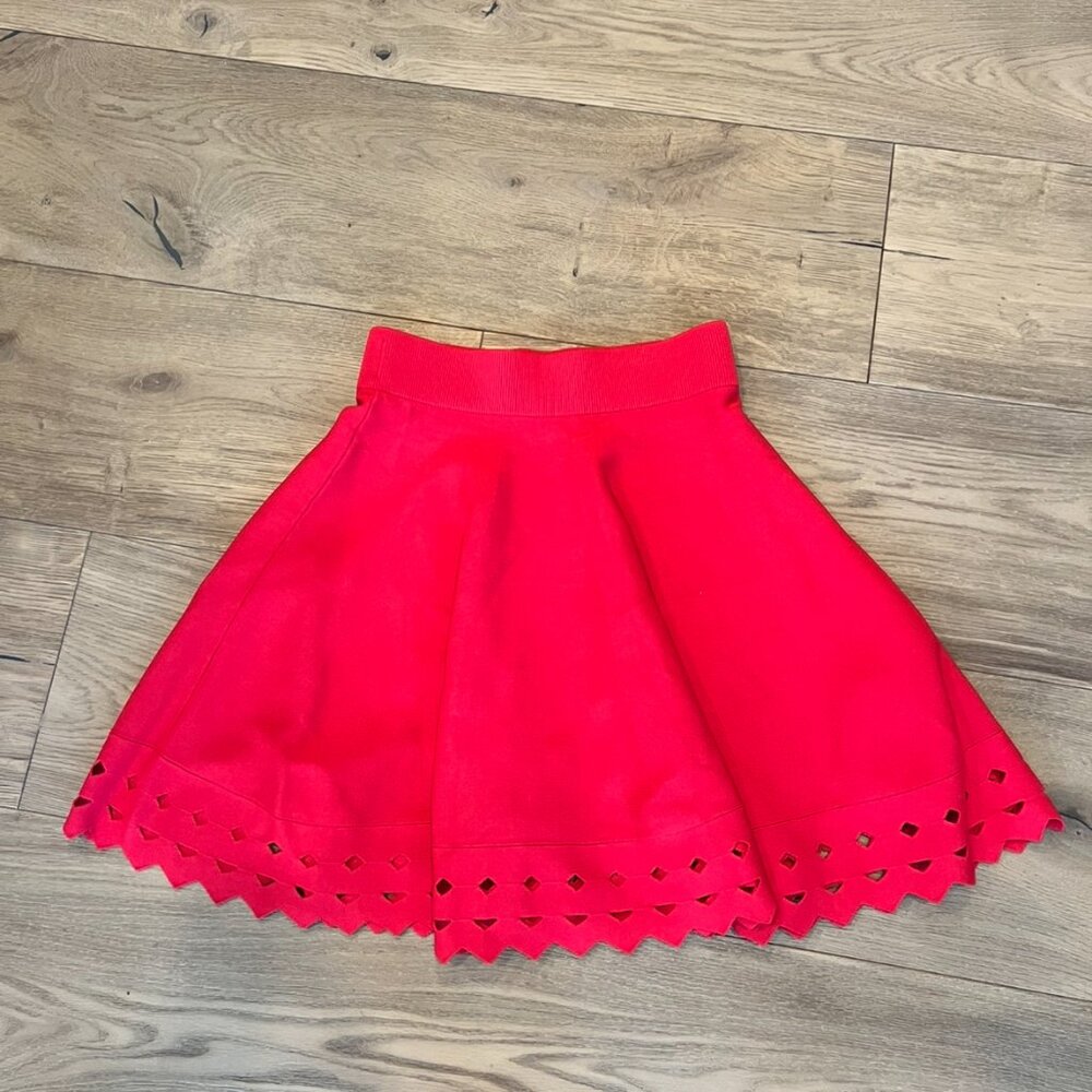 Maje Red Skirt Size 3